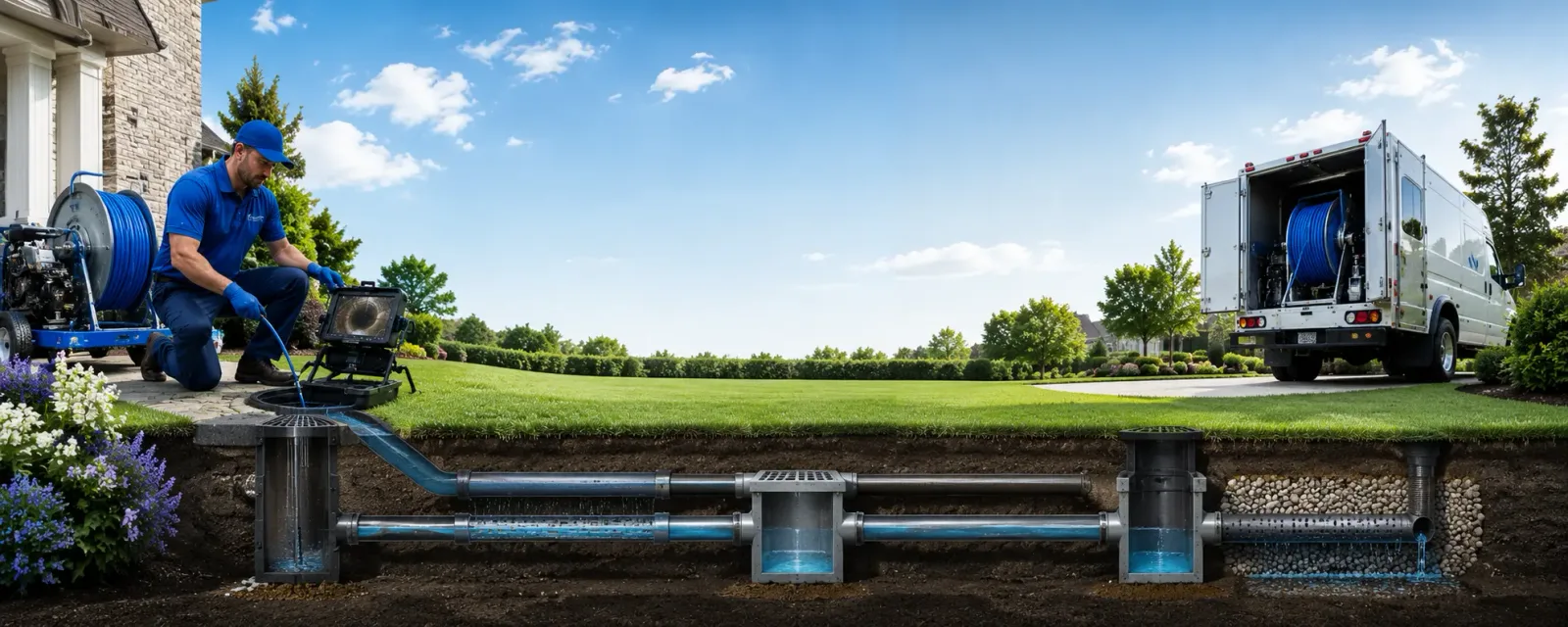 Outdoor drain cleaning information for Landis, NC